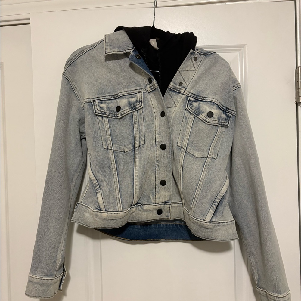 Athleta Denim Jacket w/ removable hood